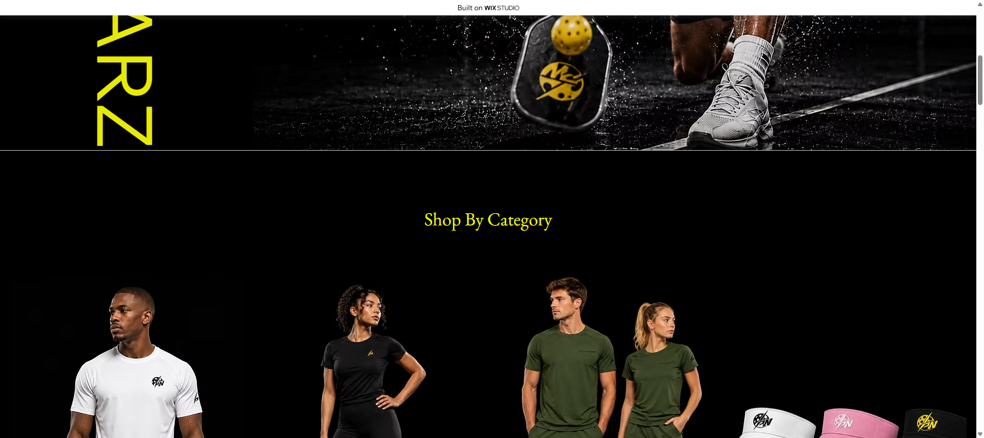 Shop by category section