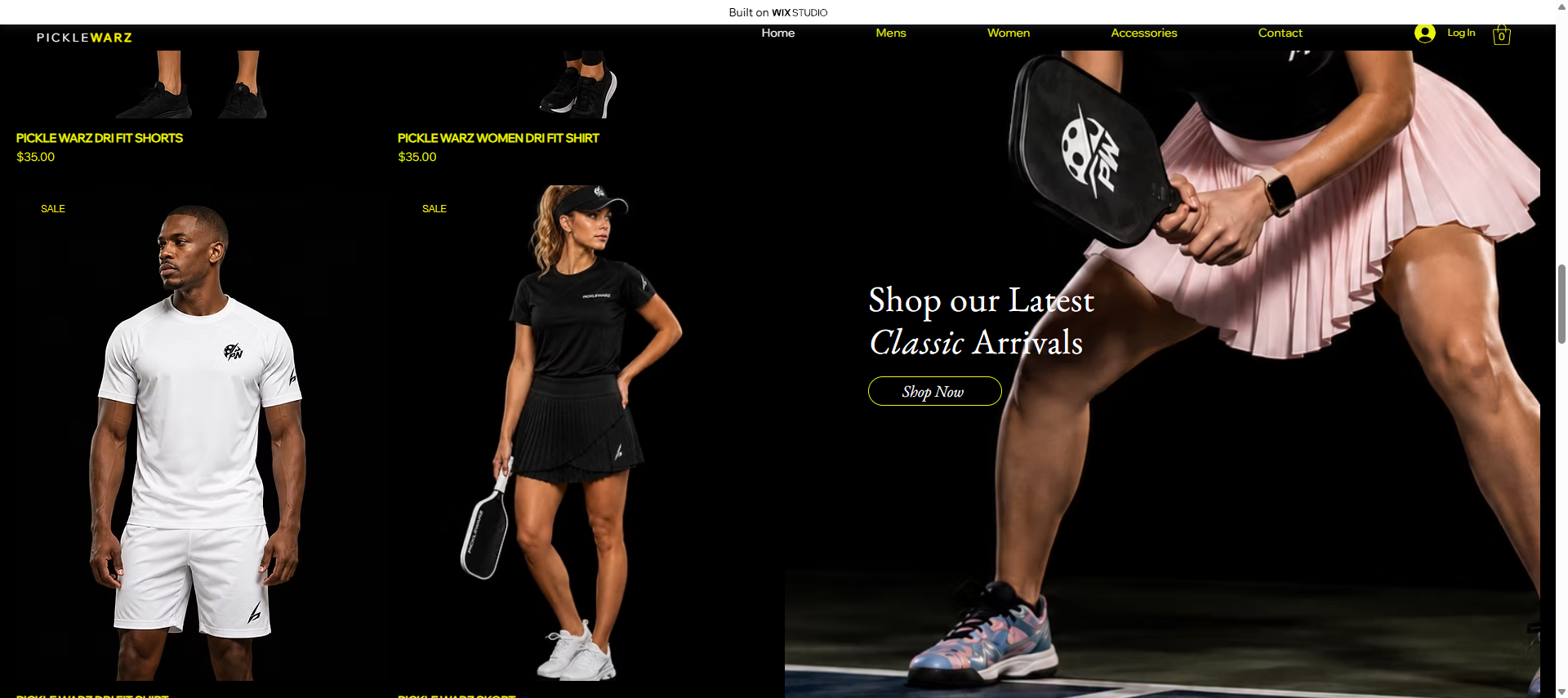 Classic Arrivals section